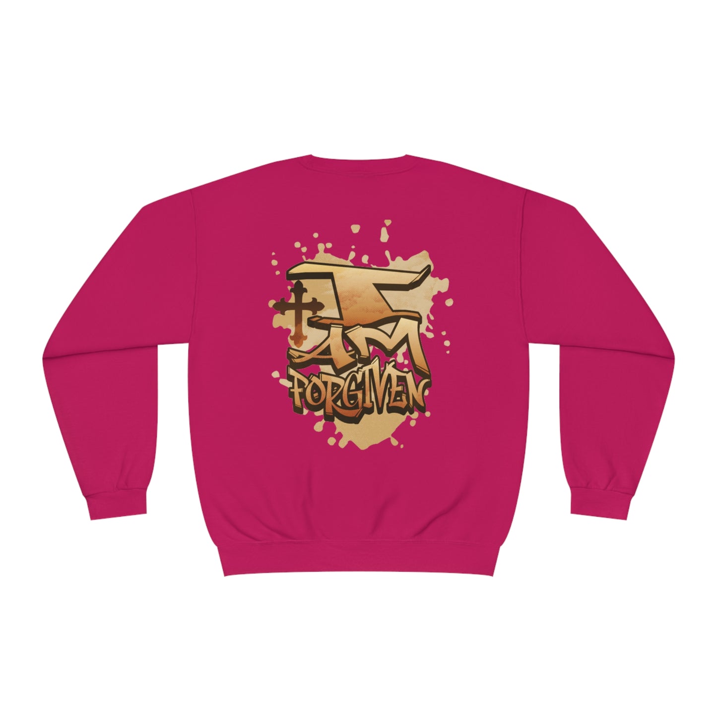 Unisex I Am Forgiven Graffiti Crewneck Sweatshirt