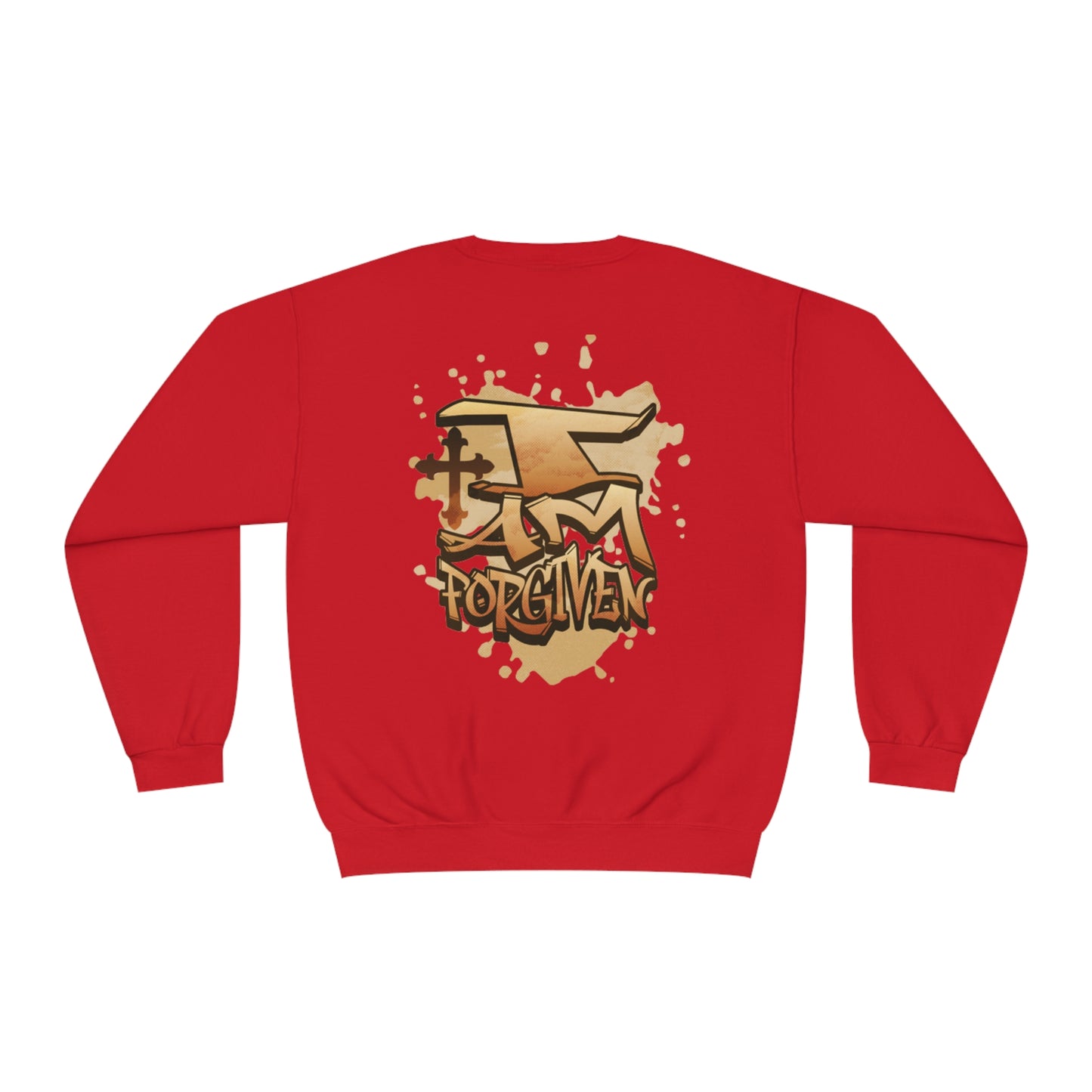 Unisex I Am Forgiven Graffiti Crewneck Sweatshirt