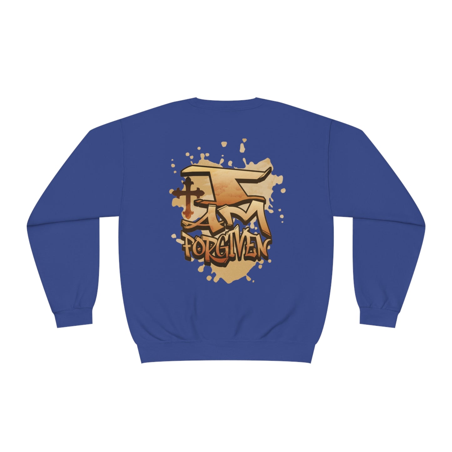 Unisex I Am Forgiven Graffiti Crewneck Sweatshirt