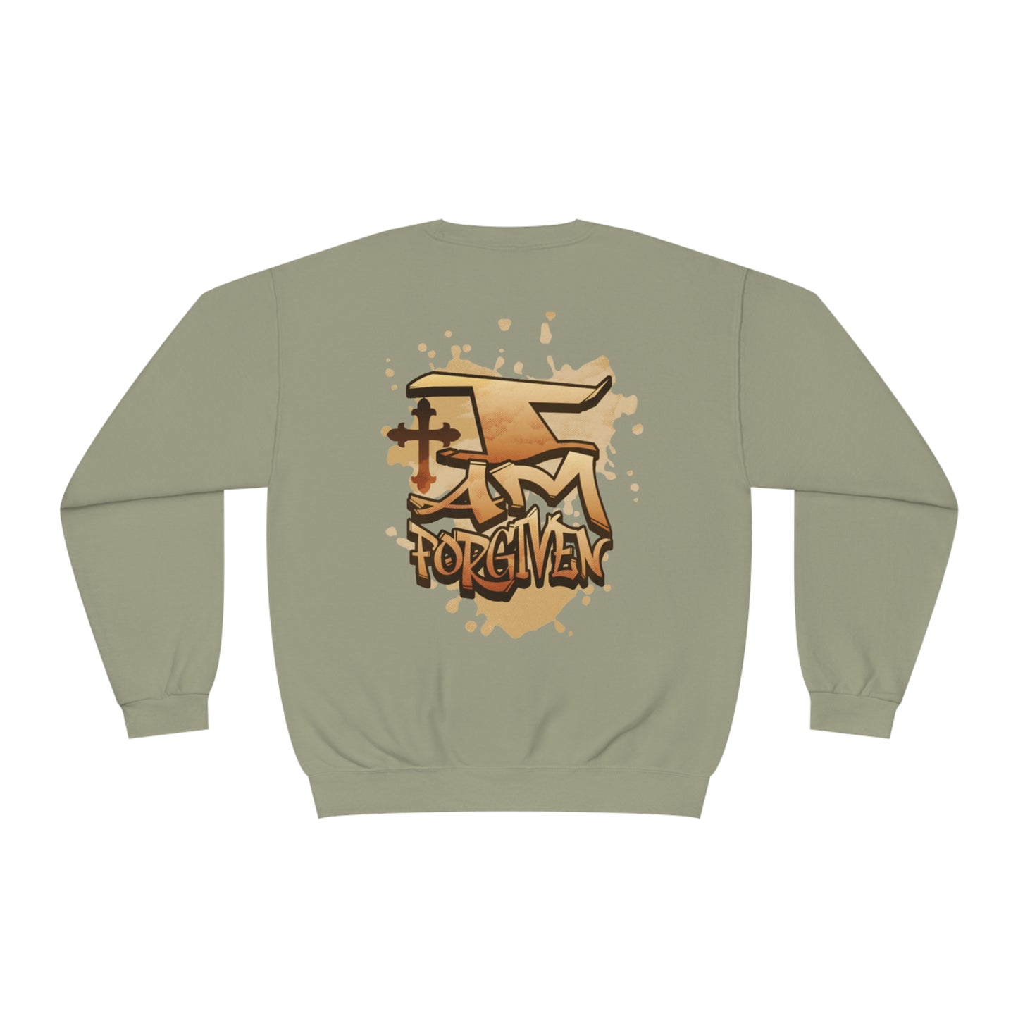 Unisex I Am Forgiven Graffiti Crewneck Sweatshirt