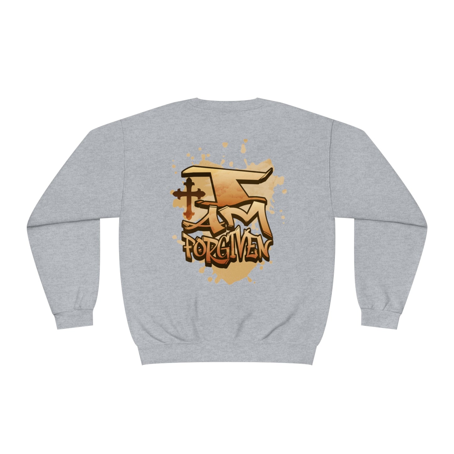 Unisex I Am Forgiven Graffiti Crewneck Sweatshirt