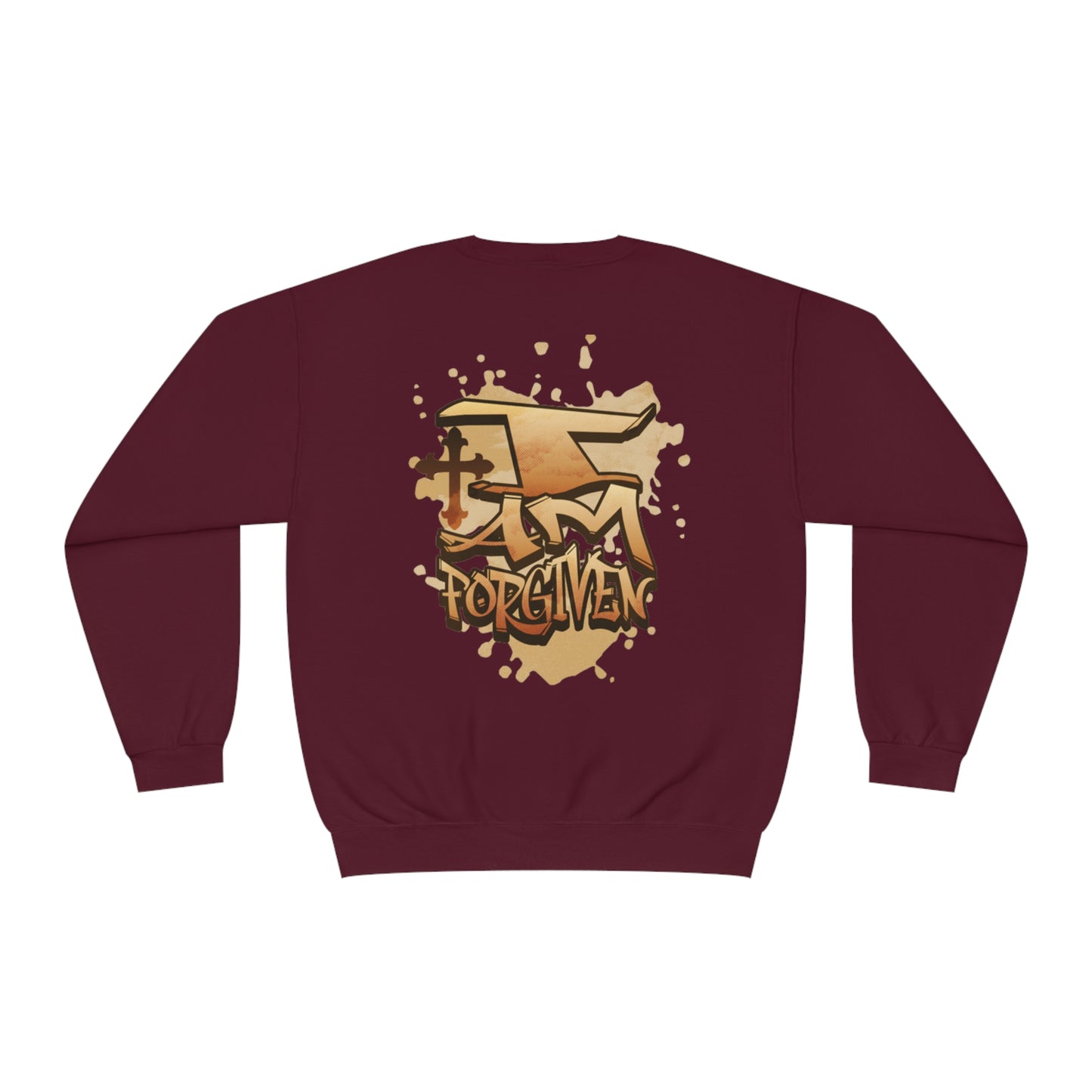 Unisex I Am Forgiven Graffiti Crewneck Sweatshirt