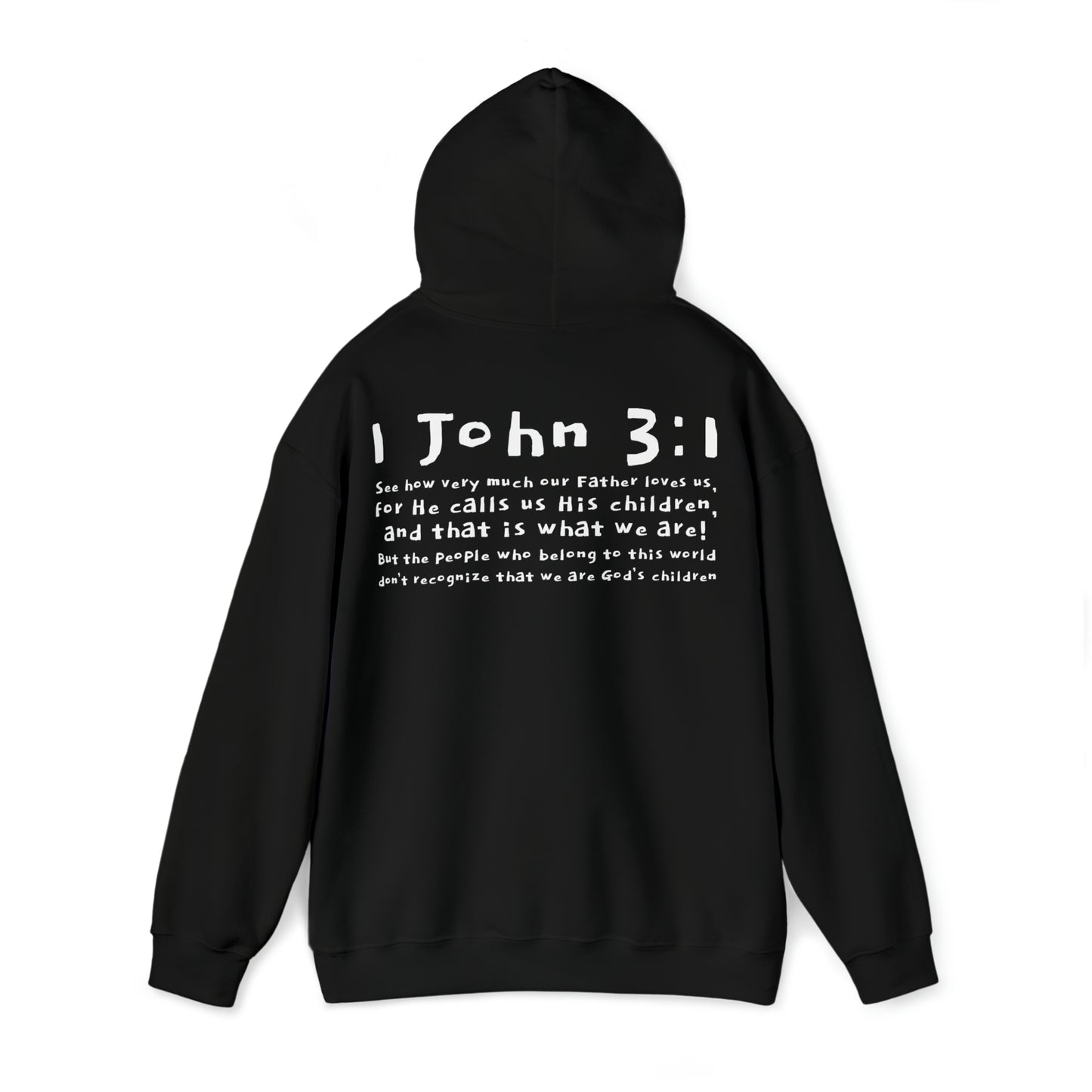 Unisex 1 John 3:1 Hooded Sweatshirt