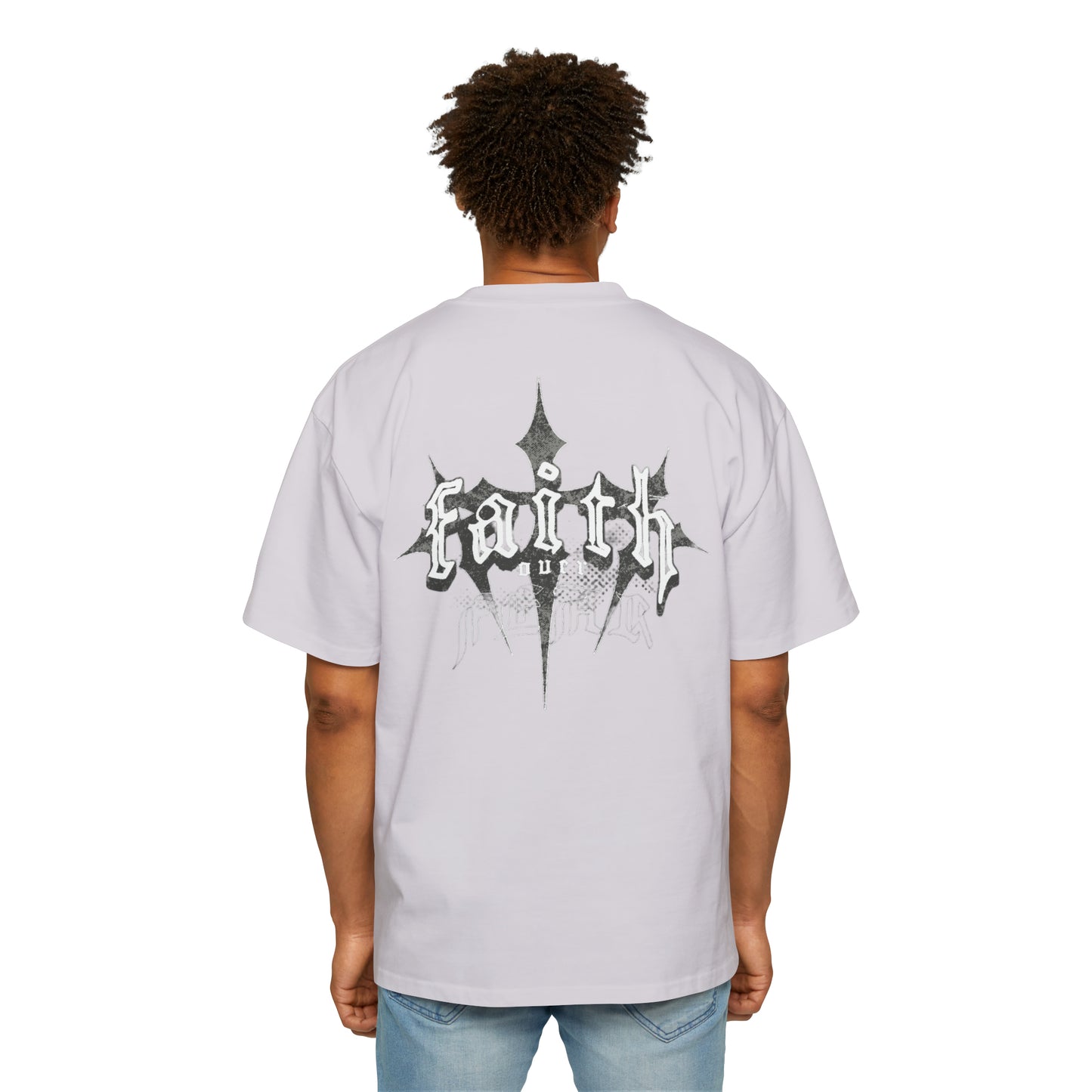 Men's Faith Over Fear Oversized Tee