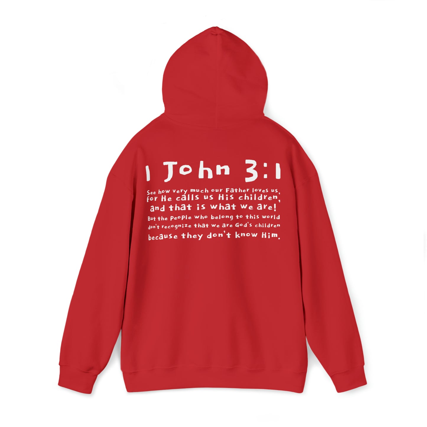 Unisex 1 John 3:1 Hooded Sweatshirt