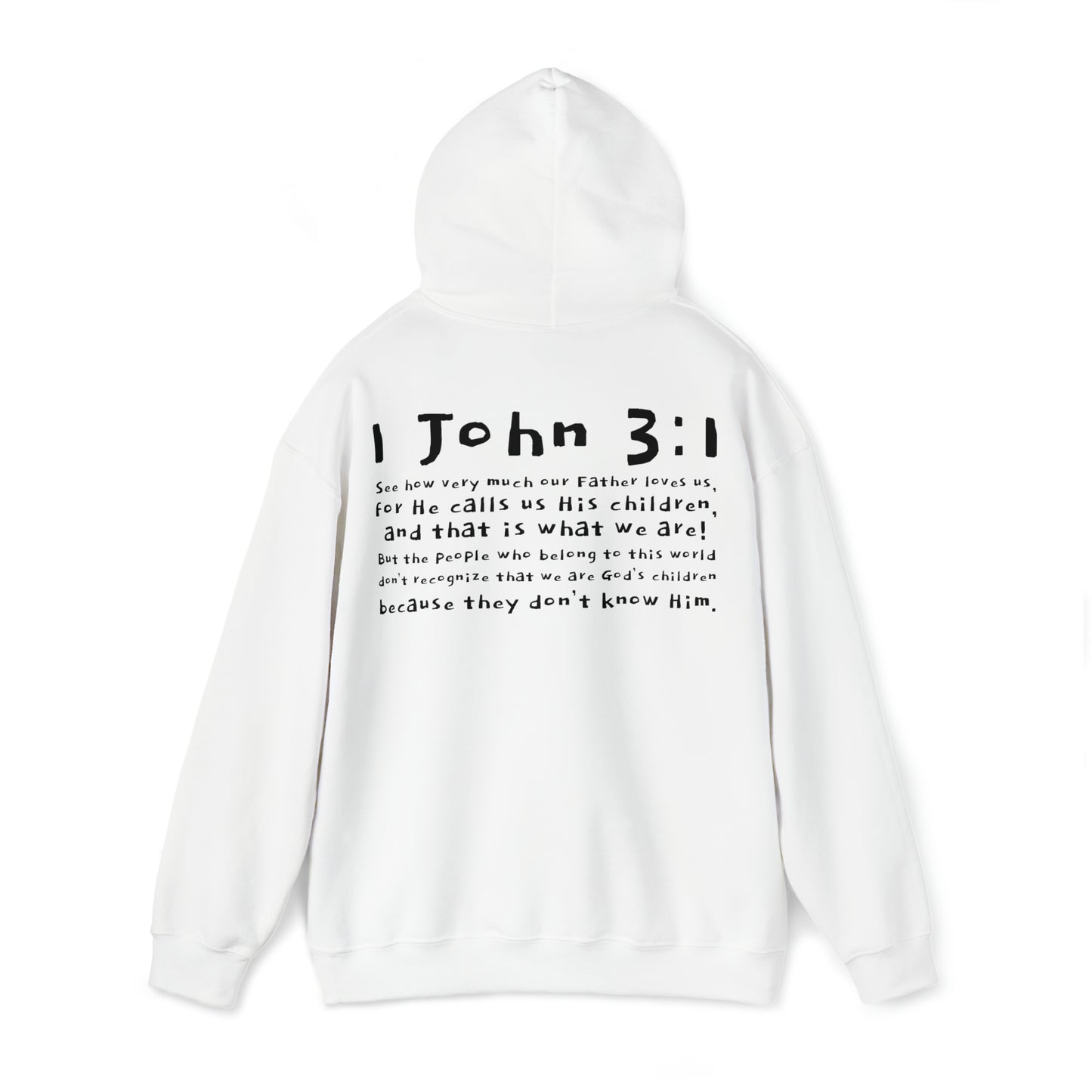 Unisex 1 John 3:1 Hooded Sweatshirt